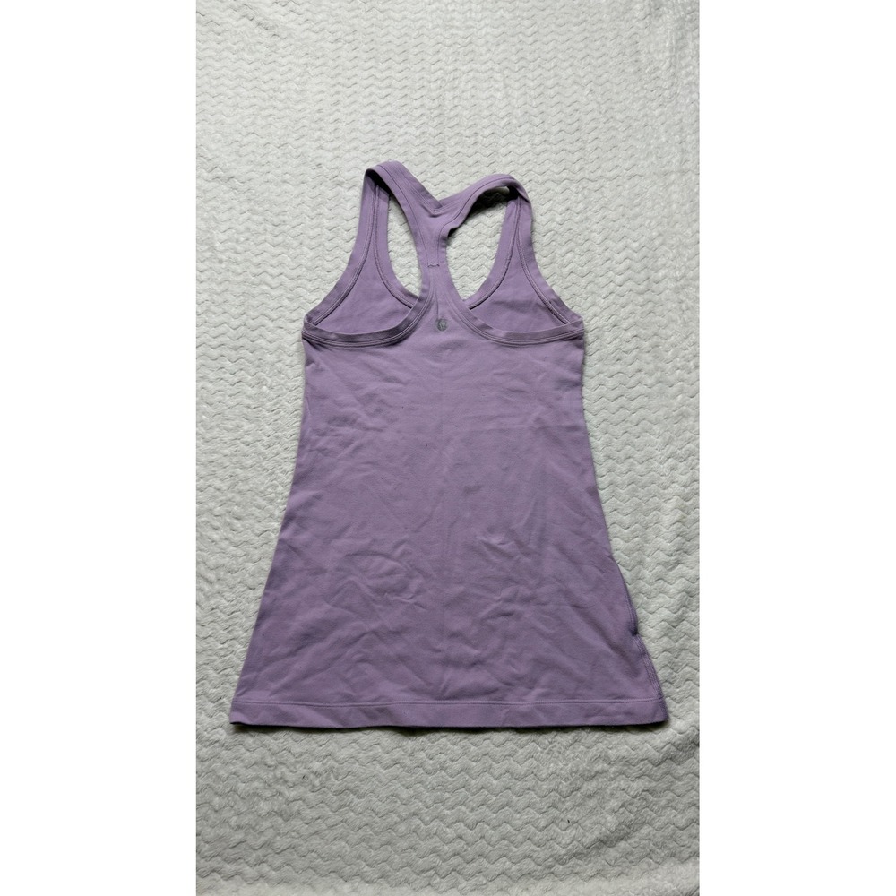 Lululemon Womens Purple Racerback Tank Top Scoop Neck Slim Fit 2
